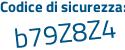Il Codice di sicurezza è d2acZ19 il tutto attaccato senza spazi