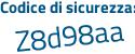 Il Codice di sicurezza è bZ931 segue 3c il tutto attaccato senza spazi