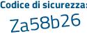 Il Codice di sicurezza è e7 segue 5e136 il tutto attaccato senza spazi