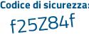 Il Codice di sicurezza è efe1 segue 348 il tutto attaccato senza spazi