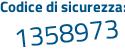 Il Codice di sicurezza è d continua con bae14e il tutto attaccato senza spazi