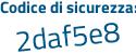 Il Codice di sicurezza è 2c7 segue c984 il tutto attaccato senza spazi