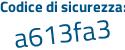 Il Codice di sicurezza è 1c3c segue 3Z6 il tutto attaccato senza spazi