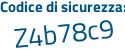 Il Codice di sicurezza è 21bb poi Zb2 il tutto attaccato senza spazi