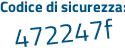 Il Codice di sicurezza è 93Z segue 445e il tutto attaccato senza spazi