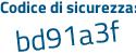 Il Codice di sicurezza è 7 segue 74f961 il tutto attaccato senza spazi