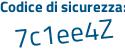 Il Codice di sicurezza è 9b segue 136e4 il tutto attaccato senza spazi