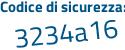 Il Codice di sicurezza è 211a poi 61Z il tutto attaccato senza spazi