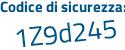 Il Codice di sicurezza è 4de2a segue 1b il tutto attaccato senza spazi