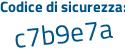 Il Codice di sicurezza è Z3f continua con 124c il tutto attaccato senza spazi