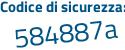 Il Codice di sicurezza è e poi 24128d il tutto attaccato senza spazi