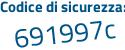 Il Codice di sicurezza è c segue 344669 il tutto attaccato senza spazi
