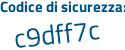 Il Codice di sicurezza è 9513f51 il tutto attaccato senza spazi