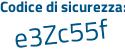 Il Codice di sicurezza è 21Z8b8b il tutto attaccato senza spazi