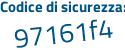 Il Codice di sicurezza è 177 segue 6599 il tutto attaccato senza spazi