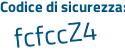 Il Codice di sicurezza è c8 continua con 5ebZ8 il tutto attaccato senza spazi