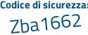 Il Codice di sicurezza è ecc2617 il tutto attaccato senza spazi
