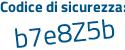 Il Codice di sicurezza è 2125 continua con 85b il tutto attaccato senza spazi