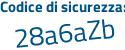 Il Codice di sicurezza è 21 continua con 9a111 il tutto attaccato senza spazi