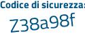 Il Codice di sicurezza è d segue 21b2f2 il tutto attaccato senza spazi