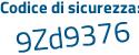 Il Codice di sicurezza è bb99652 il tutto attaccato senza spazi