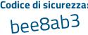 Il Codice di sicurezza è 57 segue 3c3d3 il tutto attaccato senza spazi