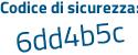 Il Codice di sicurezza è cf8d1 continua con 41 il tutto attaccato senza spazi