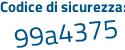 Il Codice di sicurezza è a continua con f2c13f il tutto attaccato senza spazi