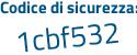 Il Codice di sicurezza è Zd4286a il tutto attaccato senza spazi