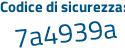 Il Codice di sicurezza è 477 continua con c3eb il tutto attaccato senza spazi