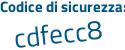 Il Codice di sicurezza è 4 poi 4691Z3 il tutto attaccato senza spazi