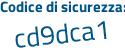 Il Codice di sicurezza è 8a continua con bb62d il tutto attaccato senza spazi