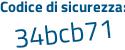 Il Codice di sicurezza è 7c1d3Z7 il tutto attaccato senza spazi