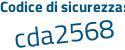 Il Codice di sicurezza è b9 poi cZ9Zf il tutto attaccato senza spazi