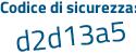 Il Codice di sicurezza è eccfe44 il tutto attaccato senza spazi