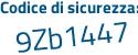 Il Codice di sicurezza è 85 segue 7aae7 il tutto attaccato senza spazi