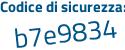 Il Codice di sicurezza è ad77865 il tutto attaccato senza spazi