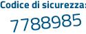 Il Codice di sicurezza è 7fc5a poi 35 il tutto attaccato senza spazi