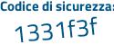 Il Codice di sicurezza è db continua con c31f6 il tutto attaccato senza spazi