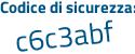 Il Codice di sicurezza è 953Za66 il tutto attaccato senza spazi