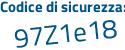 Il Codice di sicurezza è 4 segue cb8978 il tutto attaccato senza spazi