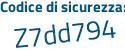 Il Codice di sicurezza è 9 poi cZ4e84 il tutto attaccato senza spazi