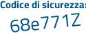 Il Codice di sicurezza è 9f2 poi d8ba il tutto attaccato senza spazi