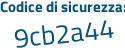 Il Codice di sicurezza è 6 poi 2b1ba4 il tutto attaccato senza spazi