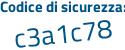 Il Codice di sicurezza è 18 poi d9Zf9 il tutto attaccato senza spazi