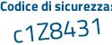 Il Codice di sicurezza è 5896 segue dd4 il tutto attaccato senza spazi
