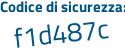 Il Codice di sicurezza è f7b segue e3e5 il tutto attaccato senza spazi