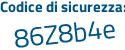 Il Codice di sicurezza è 67bf poi 41a il tutto attaccato senza spazi