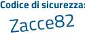 Il Codice di sicurezza è 5dd6 segue 4a3 il tutto attaccato senza spazi