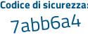 Il Codice di sicurezza è 6 poi 5aZ528 il tutto attaccato senza spazi